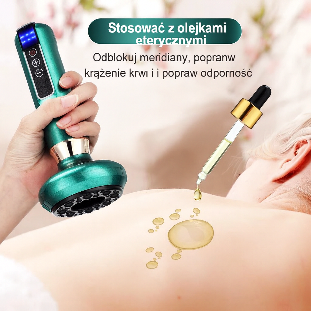 Masażer Próżniowy Verde | Urządzenie z Podgrzewaniem i LED | Cyfrowy Panel Sterowania