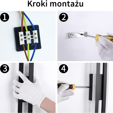 Kinkiet Lineare | Dekoracyjna Lampa Ścienna | Geometryczna Forma Metalowa