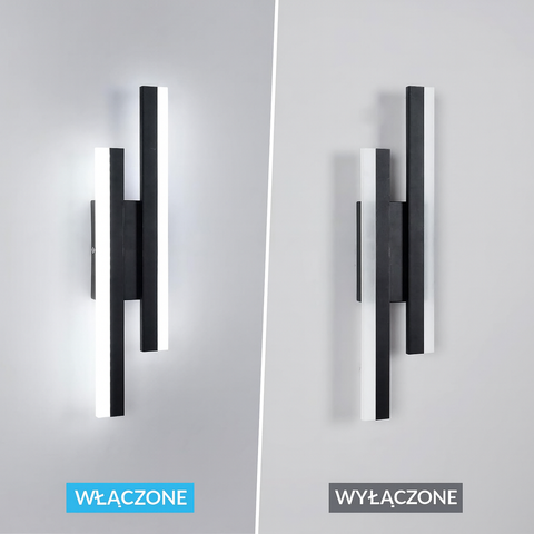 Kinkiet Lineare | Dekoracyjna Lampa Ścienna | Geometryczna Forma Metalowa