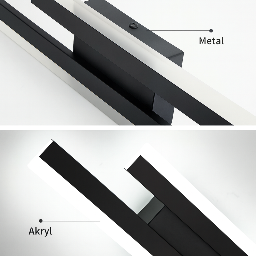 Kinkiet Lineare | Dekoracyjna Lampa Ścienna | Geometryczna Forma Metalowa