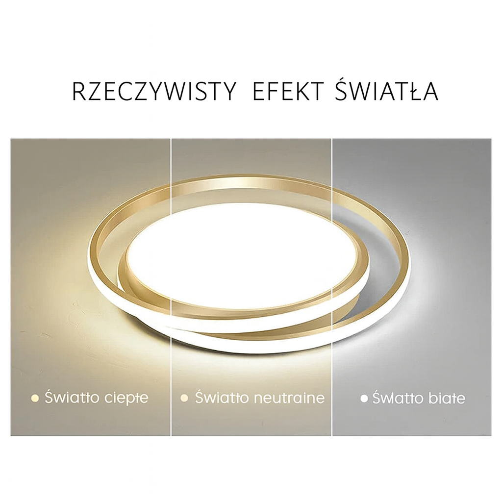 Plafon Orbita | Lampa LED Sufitowa | Futurystyczna Forma Okrągła