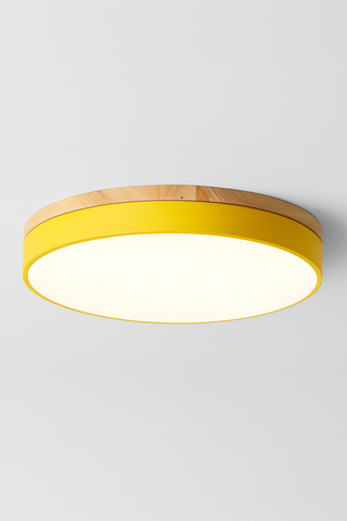 Plafon Solaro | Lampa Sufitowa LED | Drewno i Matowe Wykończenie