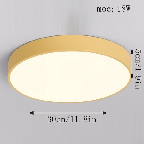 Plafon Nuvio | Lampa LED Sufitowa | Prosty Minimalizm