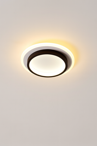 Plafon Doppio | Nowoczesna Lampa LED Sufitowa | Podwójny Pierścień Świetlny