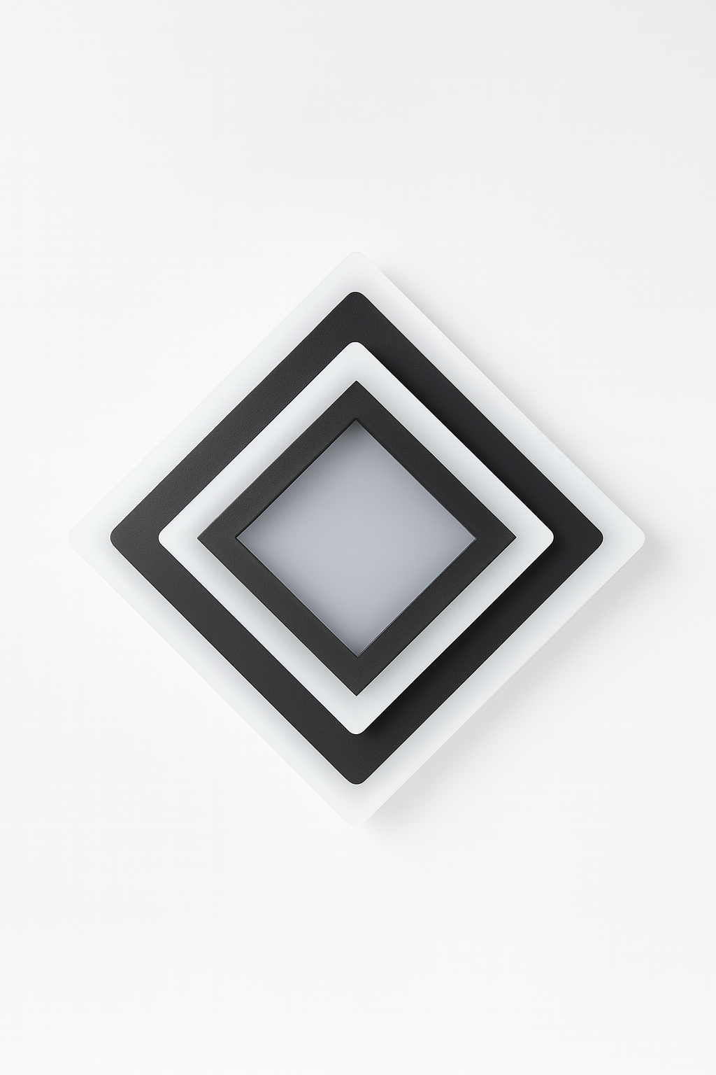 Plafon Quadro | Lampa LED Sufitowa | Geometryczna Forma Kwadratowa