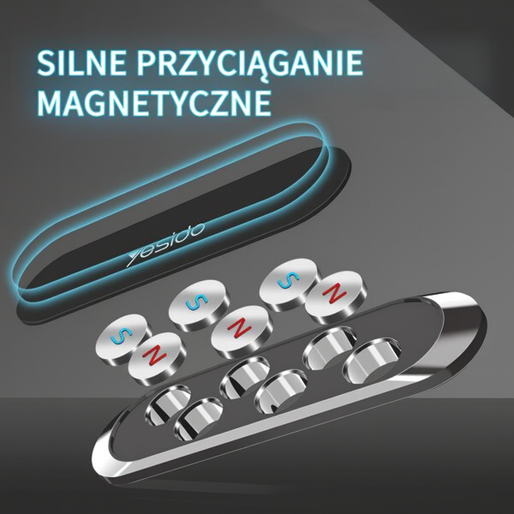 Uchwyt Magnetyczny GripMag | Uniwersalny Montaż na Powierzchni | Kompaktowy i Obrotowy