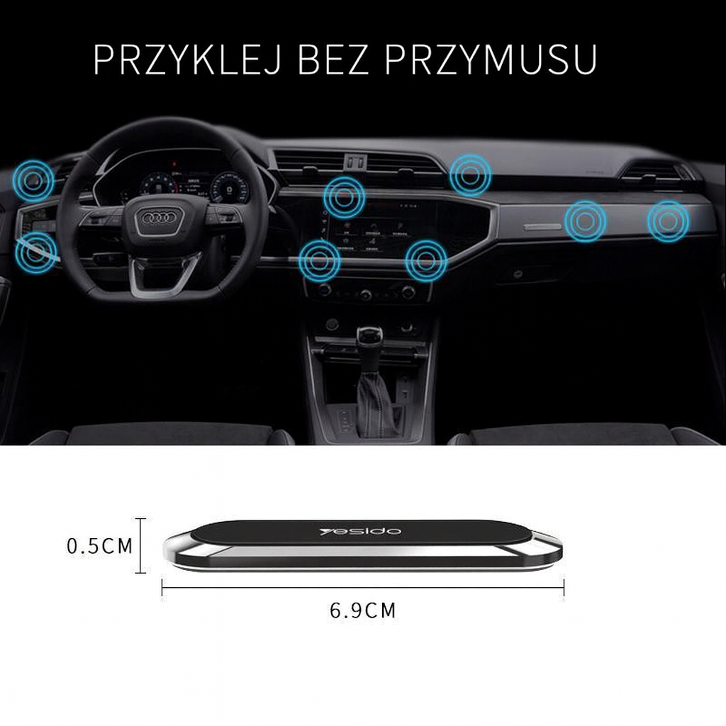 Uchwyt Magnetyczny GripMag | Uniwersalny Montaż na Powierzchni | Kompaktowy i Obrotowy