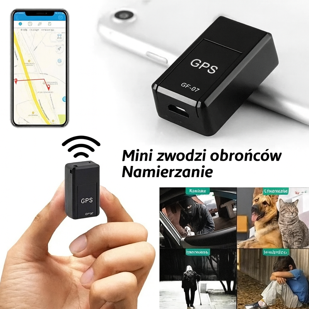 Mini Lokalizator GPS TrackMini | Magnetyczny Nadajnik GSM | Śledzenie w Czasie Rzeczywistym