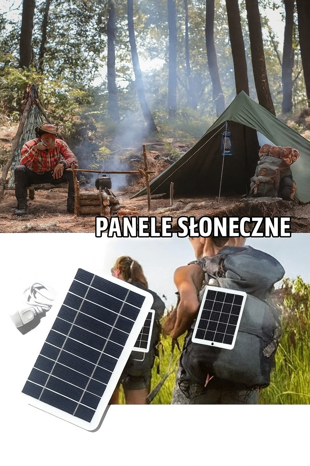 Panel Słoneczny SolarFlex | Ładowarka USB Turystyczna | Polikrystaliczny Moduł