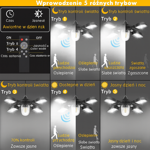 Lampa Słoneczna Nova | Lampa Wisząca LED | Zasilanie Solarne