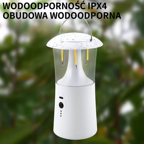 Lampa Turystyczna LumiTrail | Latarnia LED Solarna | 3 Tryby Świecenia