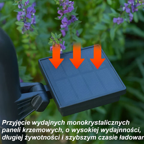 ArcGlow Solar | Lampa Ogrodowa LED | Ciepłe Światło Bezprzewodowe