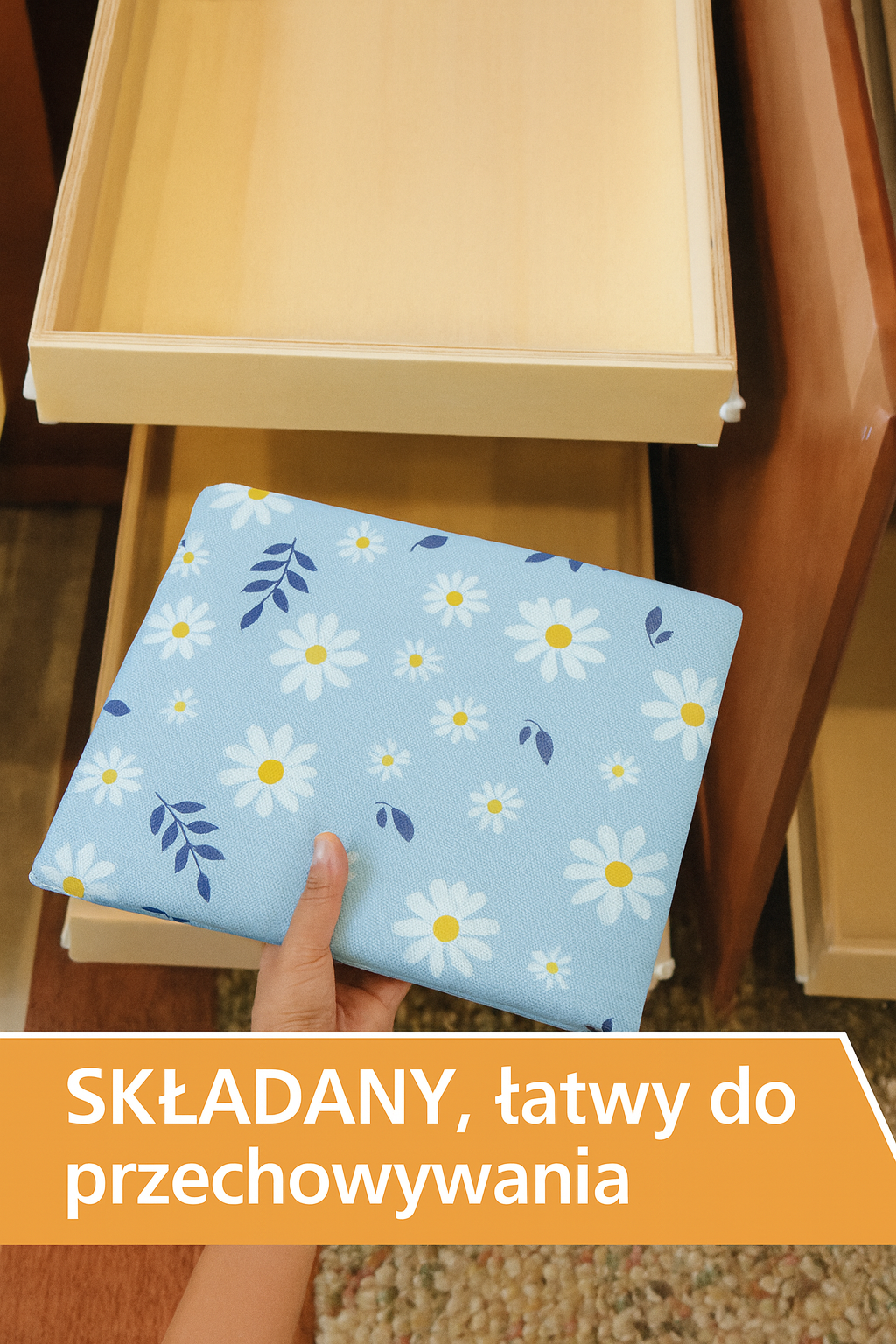 Storify Daisy | Torba do Przechowywania | Składana z Uchwytem i Okienkiem