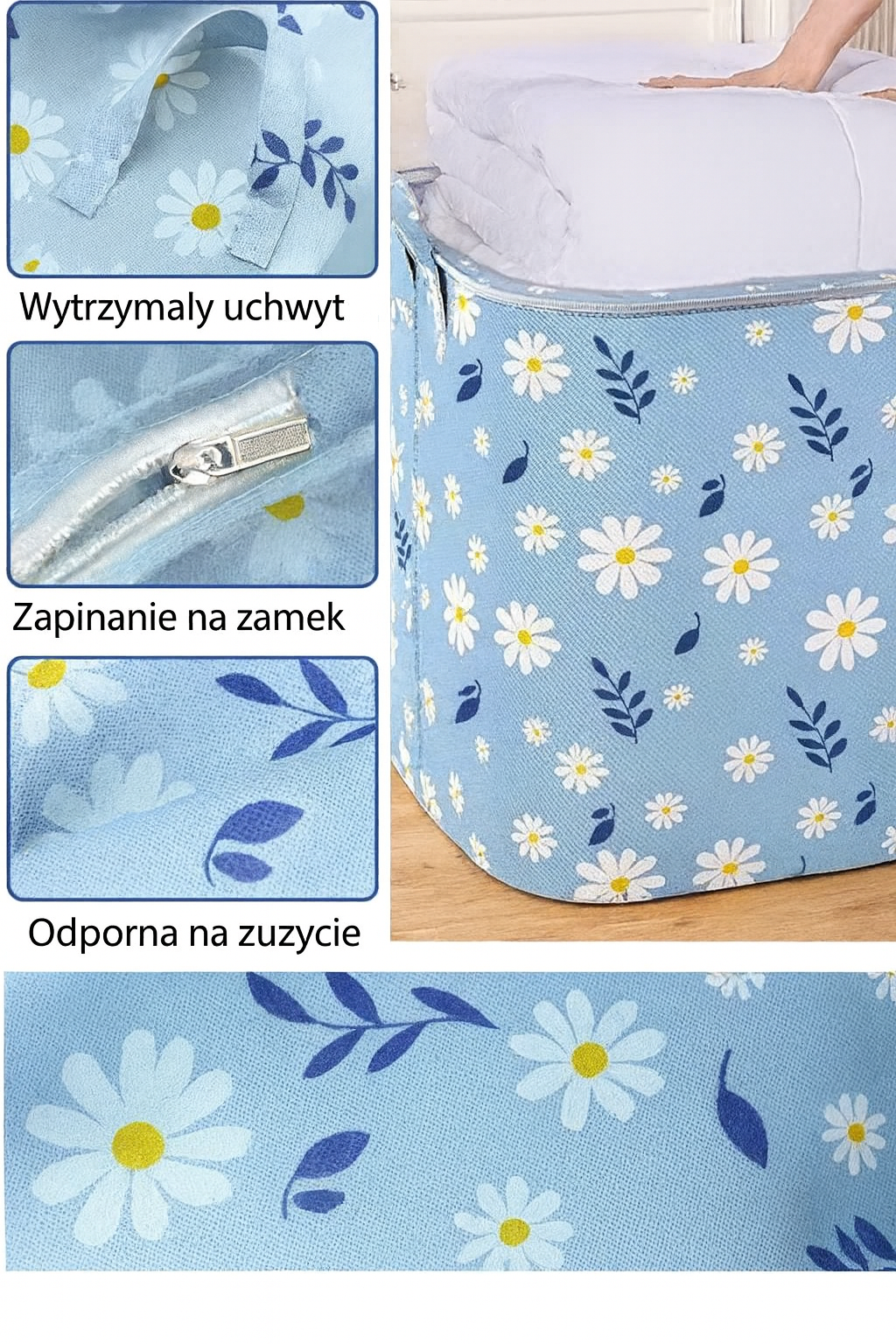 Storify Daisy | Torba do Przechowywania | Składana z Uchwytem i Okienkiem