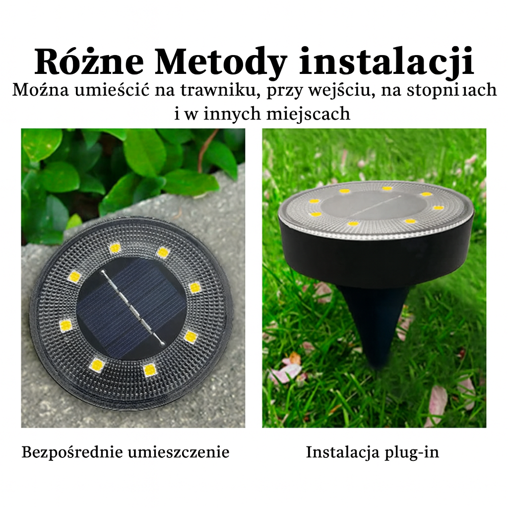 Terraluna Lampa Ogrodowa LED | Oświetlenie Nawierzchniowe Solarne | Wodoodporna IP68
