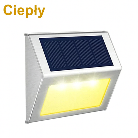 Lampa Ścienna Solarna Luma | Oświetlenie Ogrodowe LED | Stal Nierdzewna IP45