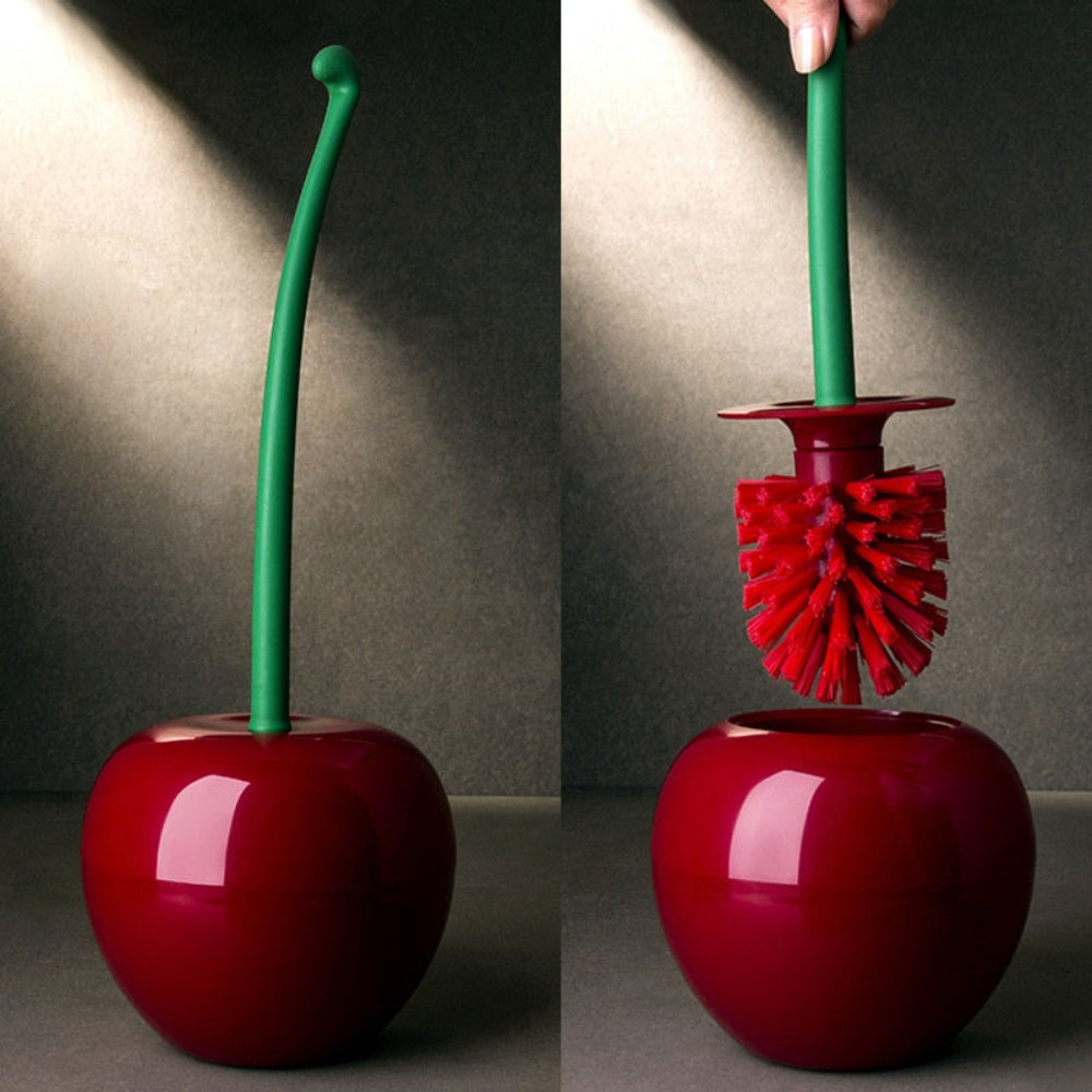 CherryBrush | Szczotka WC z pojemnikiem | Minimalistyczny design ABS