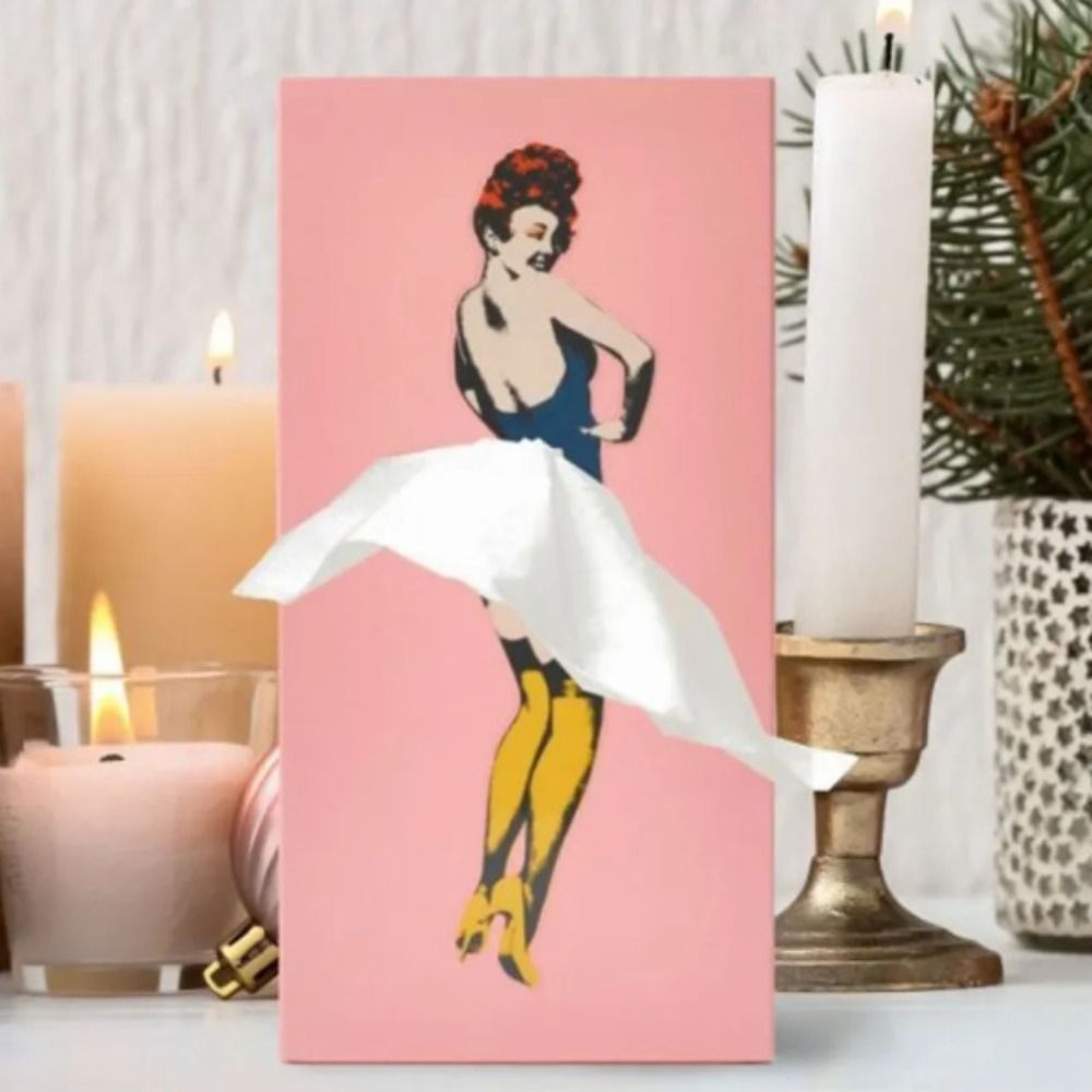 Retro Pudełko Na Chusteczki | Ścienne Dekoracje Z Funkcją | Tworzywo Sztuczne
