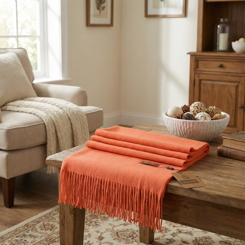 Szalik Krysta | Szal Zimowy Damski | Czysty Kaszmir