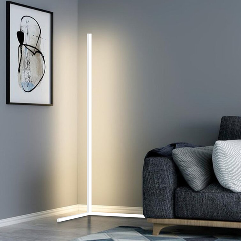 CornerGlow Lampa LED do Rogu | Lampa Podłogowa | Minimalistyczny Design z Aluminium