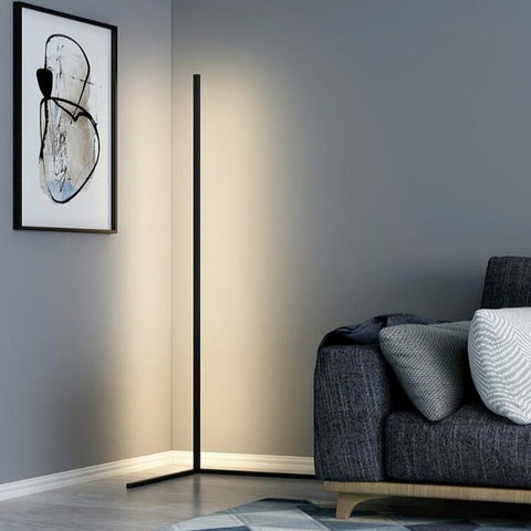 CornerGlow Lampa LED do Rogu | Lampa Podłogowa | Minimalistyczny Design z Aluminium