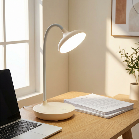 Lampka Biurkowa LED | Elastyczne Ramię | Dotykowe Sterowanie