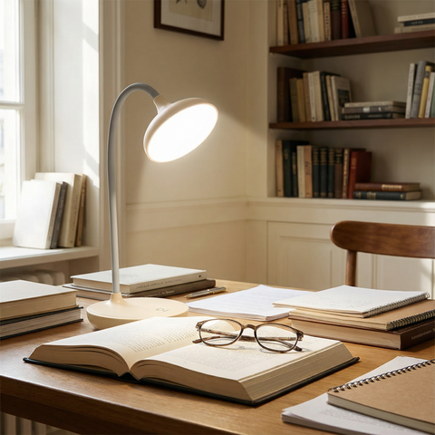 Lampka Biurkowa LED | Elastyczne Ramię | Dotykowe Sterowanie