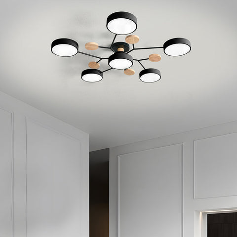 Arboris Multi | Lampa Sufitowa Dekoracyjna | Metal i Drewno