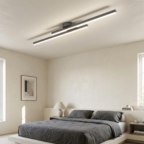 Lampa Sufitowa Linearis | Nowoczesne Oświetlenie LED | Złote Wykończenie