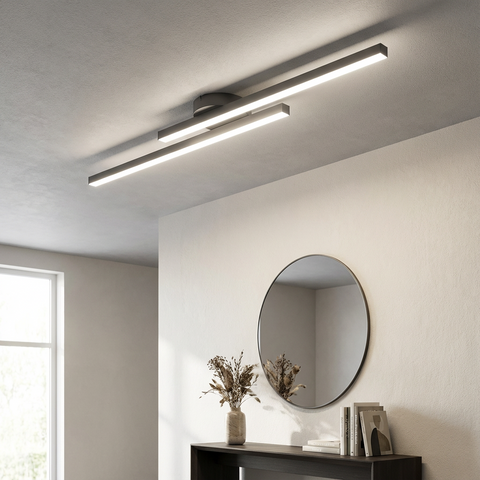 Lampa Sufitowa Linearis | Nowoczesne Oświetlenie LED | Złote Wykończenie