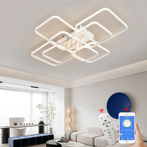 Lampa Sufitowa Arqon | Nowoczesne Oświetlenie LED | Ściemnialna Forma Geometryczna