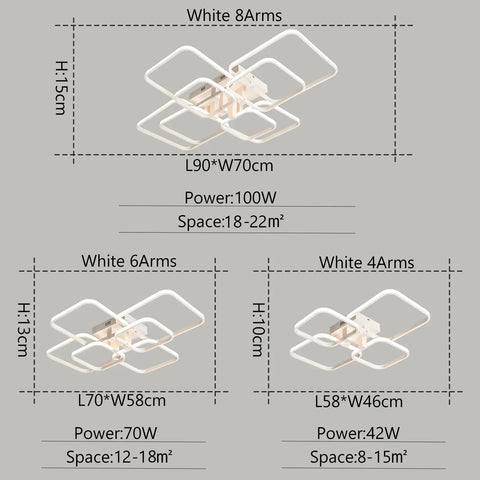 Lampa Sufitowa Arqon | Nowoczesne Oświetlenie LED | Ściemnialna Forma Geometryczna