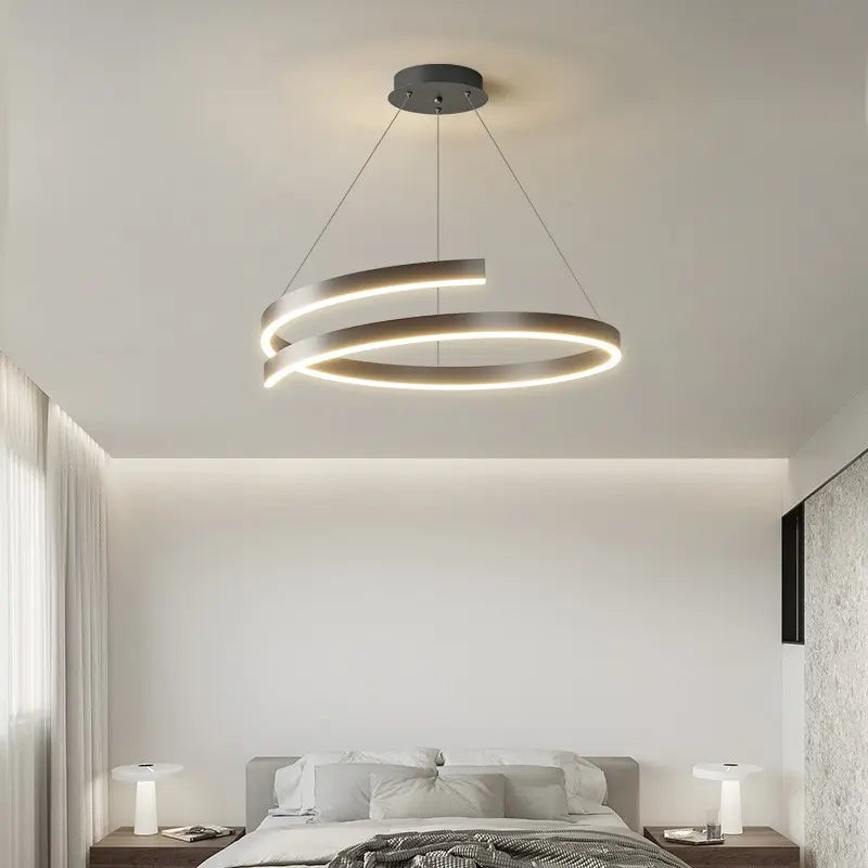 Lampa Wisząca Velora | Nowoczesna Designerska Lampa | Ściemnialne LED z Pilotem
