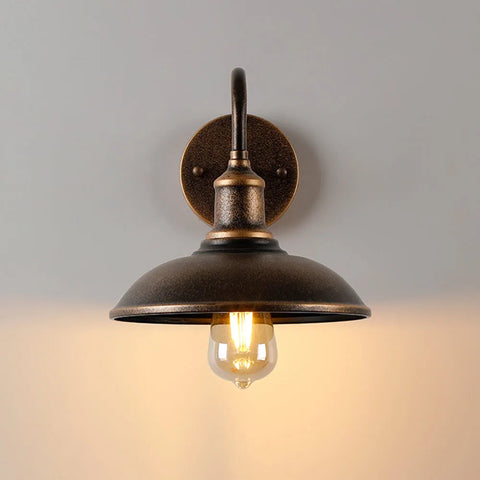 Kinkiet ogrodowy Runo | Lampa ścienna z metalu | Styl vintage IP44