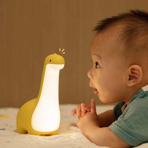 Dino Noktus | Lampka nocna dla dzieci | Silikonowa z łagodnym światłem