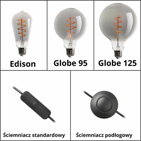Lampa Stołowa z Dębu Skumra | Skandynawska Lampa z Drewna | LED z Regulacją Jasności