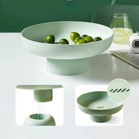 Miska Owocowa Fruitful Elegance | Retro Dekoracja Stołowa | Podwyższana Plastikowa Forma