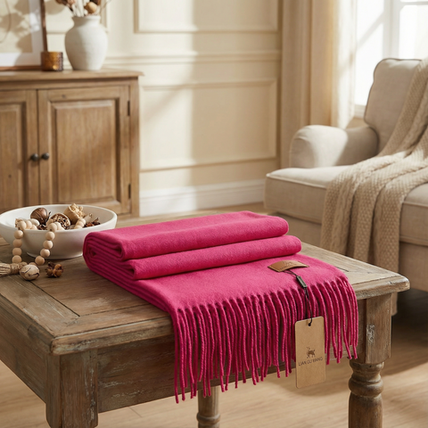 Szalik Krysta | Szal Zimowy Damski | Czysty Kaszmir