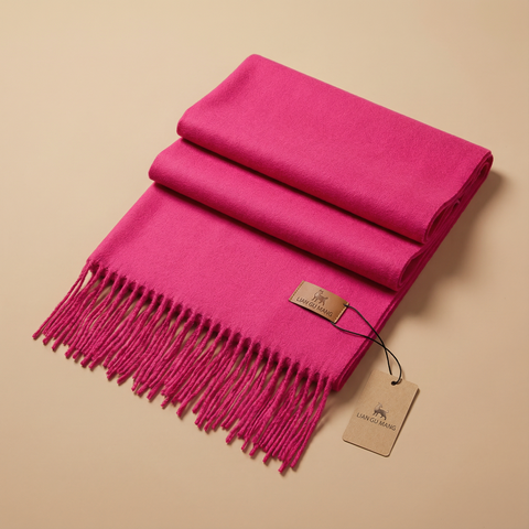 Szalik Krysta | Szal Zimowy Damski | Czysty Kaszmir