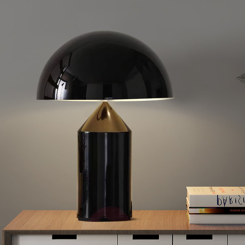 Lampa stołowa Noma | Oświetlenie geometryczne | Metal malowany na wysoki połysk