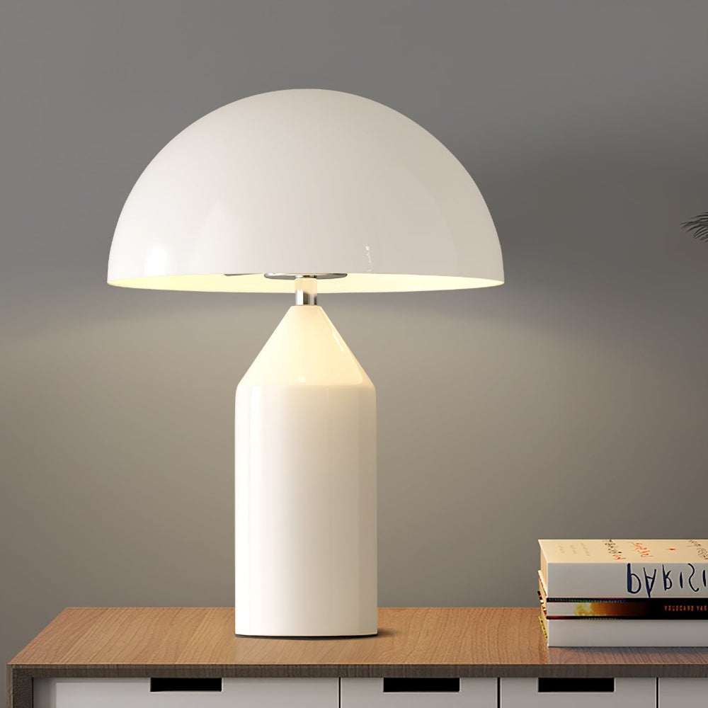 Lampa stołowa Noma | Oświetlenie geometryczne | Metal malowany na wysoki połysk