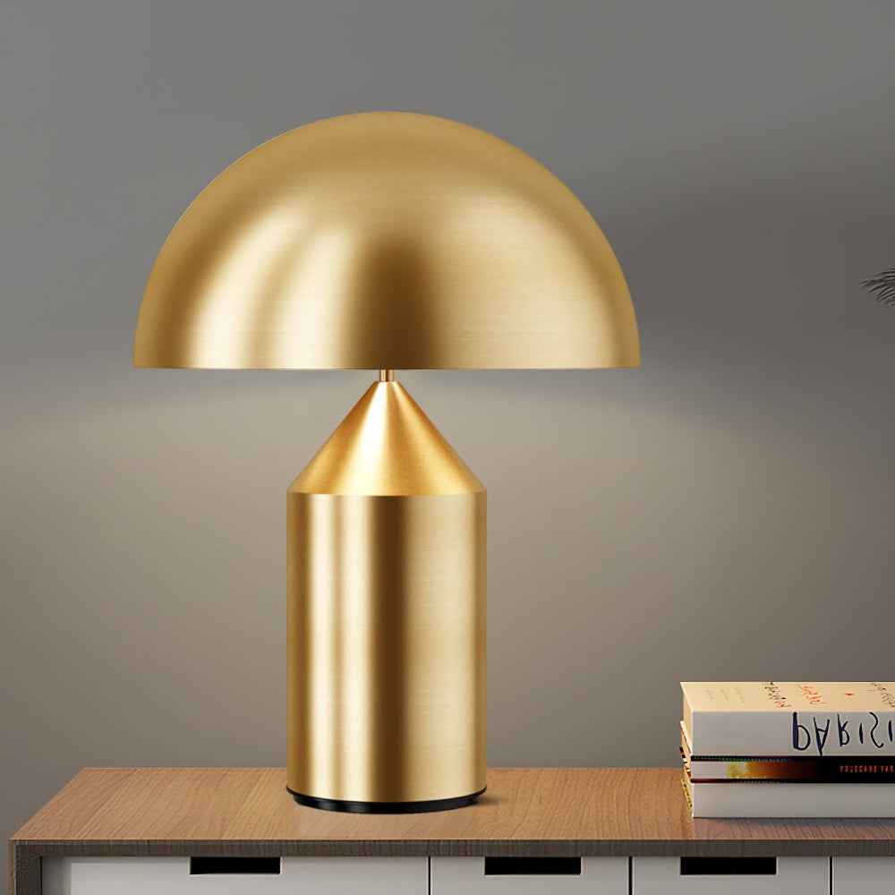 Lampa stołowa Noma | Oświetlenie geometryczne | Metal malowany na wysoki połysk