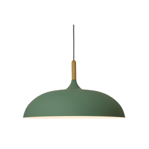 Lampa Wisząca Luno | Skandynawska Lampa Sufitowa | Żelazo i Drewno