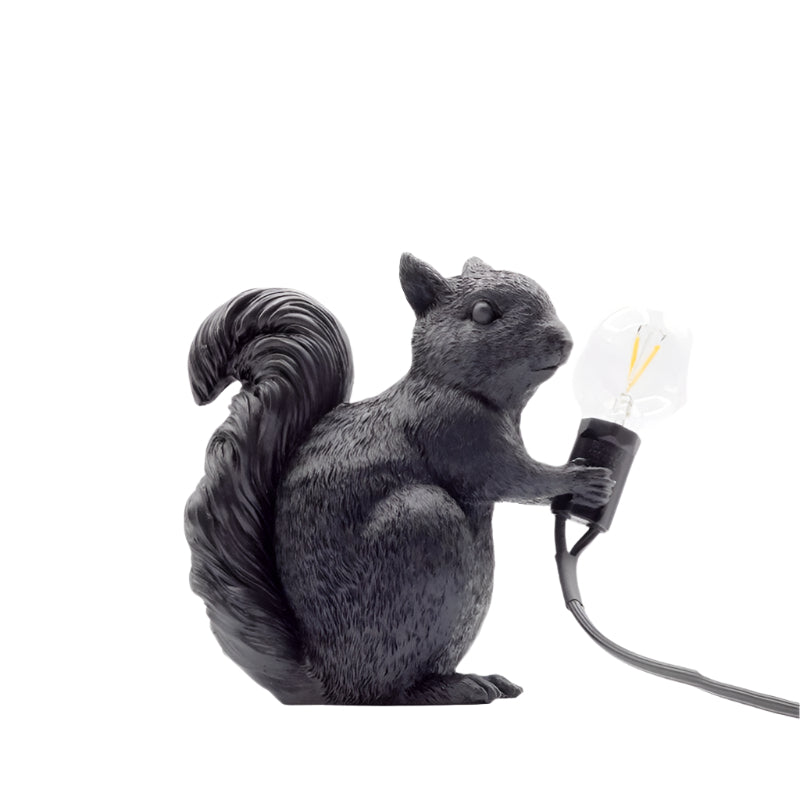 Lampa Squirrel | Lampka dekoracyjna LED | Figurka wiewiórki z żarówką