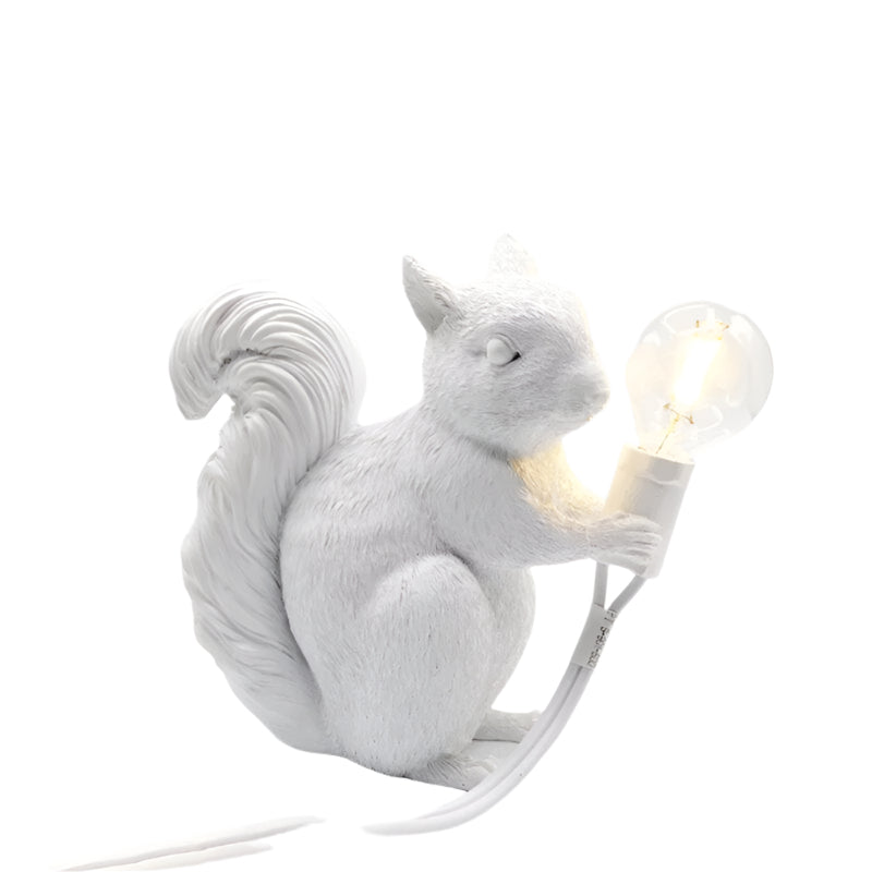 Lampa Squirrel | Lampka dekoracyjna LED | Figurka wiewiórki z żarówką