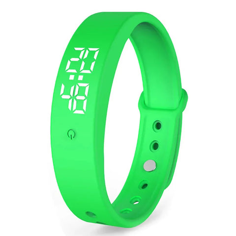 Opaska Smart BraceletV9 | Wodoodporny Smartwatch z Alarmem Wibracyjnym | Pomiar Temperatury Ciała
