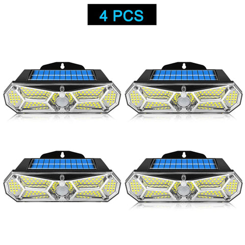 Zestaw Lampa Ścienna Solarna LuminoGuard | Oświetlenie LED 158 | Czujnik Ruchu IP65
