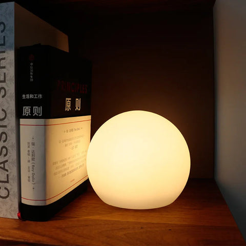 Lunis | Lampa Stołowa Kula | Szkło Matowe