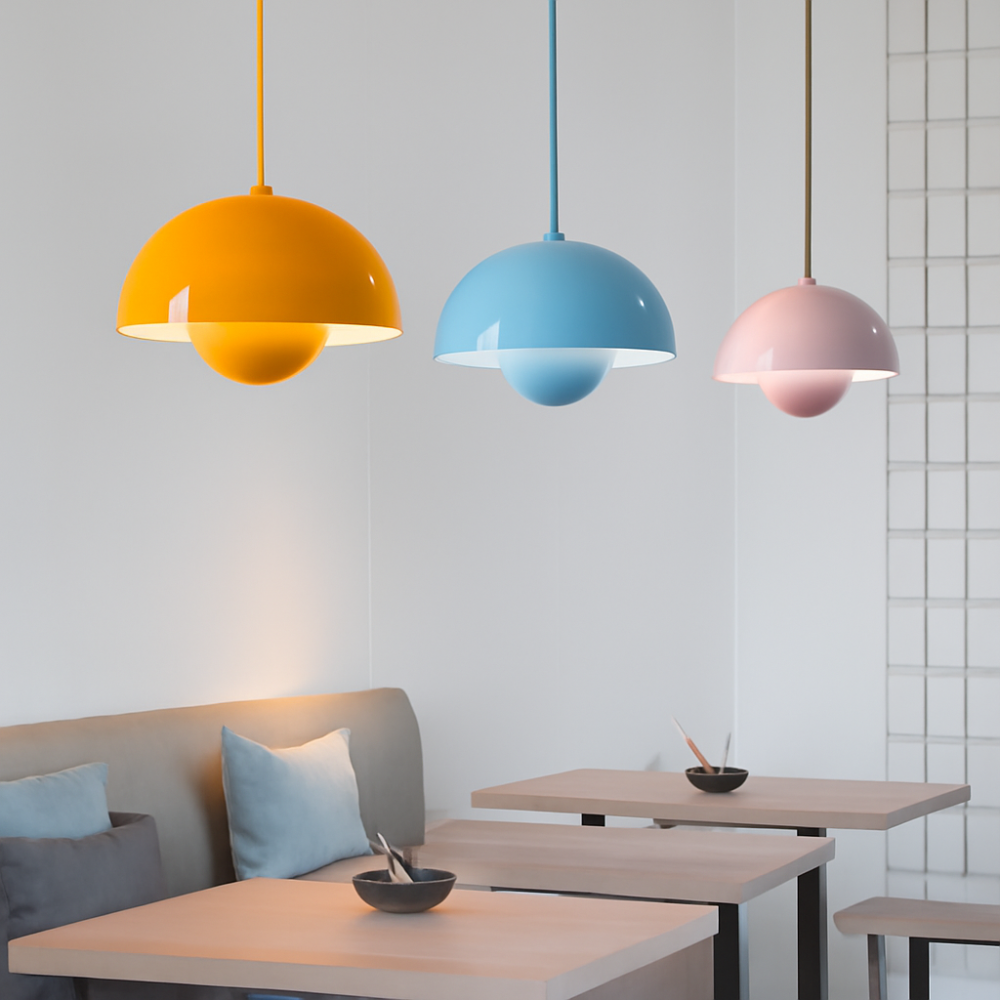 Lampa Kopułowa Vesta | Lampa Wisząca Nowoczesna | Metalowa Konstrukcja