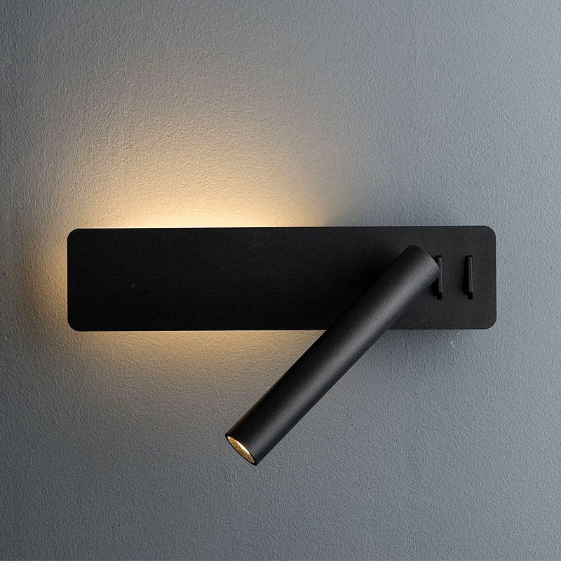Lampa Ścienna Nox | Regulowana Lampka LED do Czytania | Minimalistyczny Design